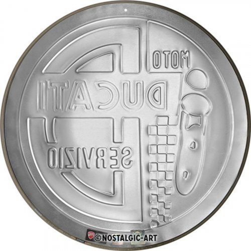 Blechschild Ducati rund 3